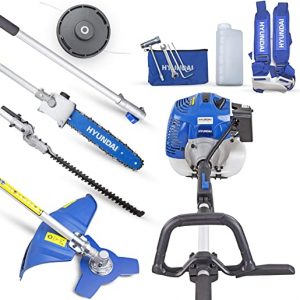 Hyundai 5 in 1 Strong performance Superior design, Space-saving, Chainsaw/Pole Saw,  Hedge Trimmer, Grass Trimmer/Brushcutter