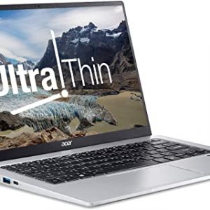 Acer Swift 1 Laptop. The stylish gold aluminium body weighs just 1.3kg and is less than 15mm thin. CPU provides balance of power & efficiency