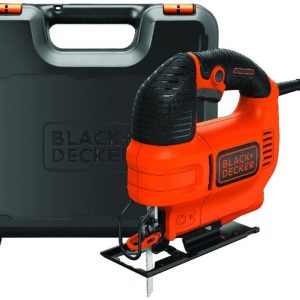 BLACK+DECKER 520 W Compact Jigsaw Power Tool with Blade and Kitbox, KS701EK-GB