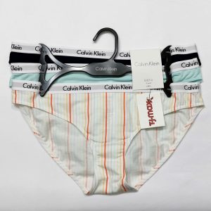 CALVIN KLEIN 3 PACK BIKINI SIZE S KNICKERS BRIEFS UNDERWEAR CK CAROUSEL PANTIES