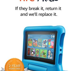 Fire 7 Kids tablet | for ages 3-7 | 7″ Display, 16 GB | Blue Kid-Proof Case