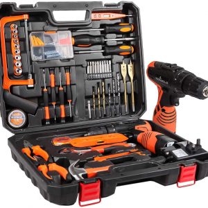 LETTON Power Tools Combo Kit with 16.8V Cordless Drill for 60 Accessories Home Cordless Repair Combo Kit Tool Set