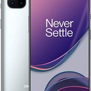 OnePlus 8T 5G 8GB RAM 128GB Storage SIM-Free Smartphone with Quad Camera, 65W Warp Charge and Dual SIM – Lunar Silver – 2 Year Warranty