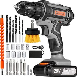 OUBEL Cordless Drill is specially equipped with special brush heads for power drills so that you can efficiently clean stubborn dirt.