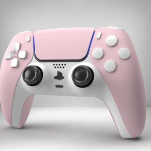 Pink White Soft Touch Limited Edition Custom PS5 Playstation Dualsense Controller Playstation 5