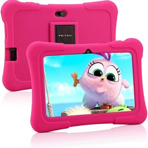 Pritom 7 inch Kids Tablet | Quad Core Android,16GB ROM | WiFi,Bluetooth,Dual Camera | Educationl,Games,Parental Control,Kids Software Pre-Installed…