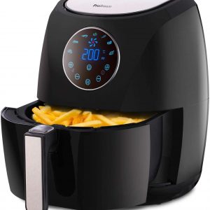 Pro Breeze 4.2L Air Fryer 1400W with Digital Display, Timer and Fully Adjustable Temperature Control for Healthy Oil Free & Low Fat Cooking