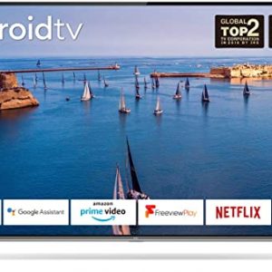 TCL 43P615K 43 Inch 4K Ultra HD Smart Android TV with Freeview Play, HDR10, Micro Dimming Pro, Prime Video, Netflix, YouTube, Dolby Audio,…