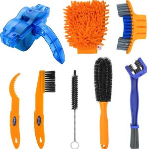 BeiLan Bike Cleaning Tool Set, Bicycle Clean Brush Kit for Bike Chain/Tire/Sprocket Cycling Corner Stain Dirt Clean