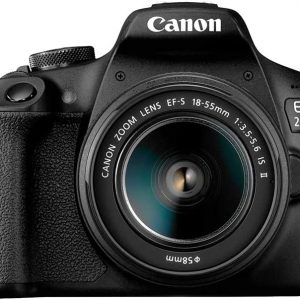 Canon EOS 2000D DSLR Camera and EF-S 18-55 mm f/3.5-5.6 IS II Lens, Black