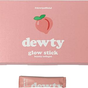 Dewty Glow Stick Collagen Drink - Premium Hydrolysed Collagen Blend - Formulated with Hyaluronic Acid, Biotin & Retinol Clinically Proven