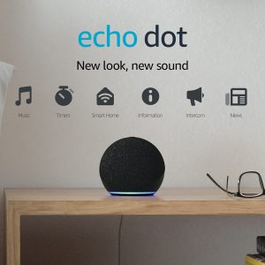 Echo Dot (4th generation) | Smart speaker with Alexa | Charcoal