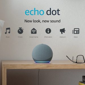Echo Dot (4th generation) | Smart speaker with Alexa | Twilight Blue