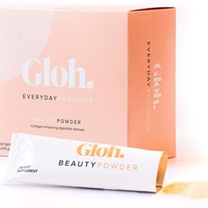Gloh. Beauty Powder Collagen For Radiant Glowing Skin | Marine Collagen Peptides, Hyaluronic Acid, Biotin, Vitamins A, B2, B6, B12 | Digestible…