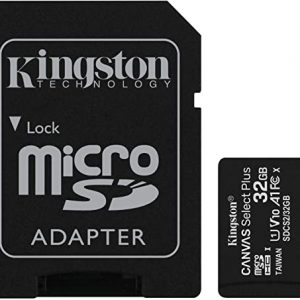 Kingston Canvas Select Plus microSD Card SDCS2/32 GB Class 10 (SD Adapter Included)