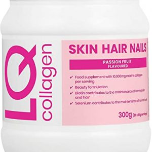 LQ Collagen Powder for Women and Men, Marine Collagen Complex for Skin Hair Nails, Hyaluronic Acid, Biotin, Selenium and Vitamin C, Health and…