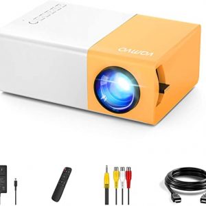 Mini Projector YG300 Pro, Vamvo Portable Video Projector 1080p Full HD Supported, Movie Projector Compatible with Smart Phone/ Tablet/ Laptop/ PS3/…