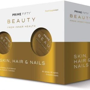 PRIME FIFTY Skin Hair & Nails | High Absorption Anti-Ageing Beauty Supplement with Hydrolysed Collagen, Biotin & More| for 50, 60, 70 Plus Men…