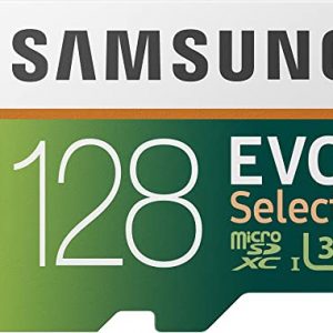 Samsung EVO Select 128GB microSDXC UHS-I U3 100MB/s Full HD & 4K UHD Memory Card with SD Adapter (MB-ME128HA/EU) – Amazon Exclusive