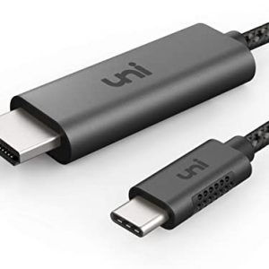 USB C to HDMI Cable [4K@60Hz High Refresh Rate] uni Type-C [Thunderbolt 3] to HDMI Cable Compatible with MacBook Pro, MacBook Air, iPad Pro,…