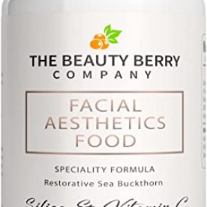 Vegan Collagen & World’s 1st Skin + Facial Bone Beauty Capsules | Bamboo Silica Acne Supplement Tablets for Women | Vegetarian Berry Superfood…