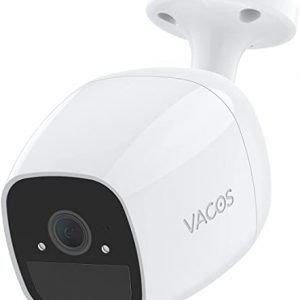 Wireless Outdoor Security Camera, Vacos Rechargeable Battery Camera with 2-Way Audio, PIR Detection, 1080p Waterproof Night Vision Cam Support…