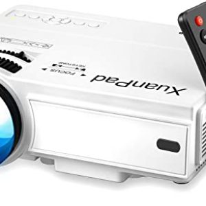 XuanPad Mini Projector Portable video-projector,55000 Hours Multimedia Home Theater movie Projector,Compatible with TV Stick,Full HD 1080P…