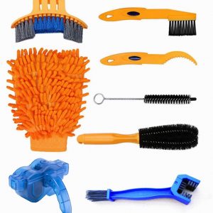 ZONGMIC 8 Pcs Bike Cleaning Tools Set Bicycle Clean Brush Kit Bike Chain Cleaning Tools for Bike Chain/Crank/Tire/Sprocket