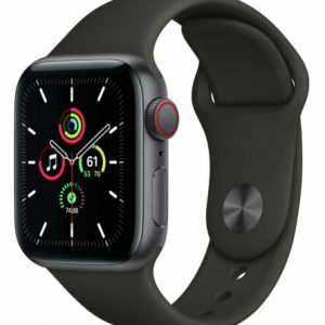Apple Watch SE 40mm WiFi GPS Smart Watch – Space Grey Alu Case/Black Sport Band