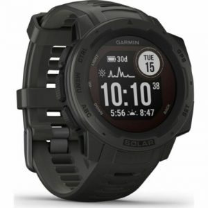 GARMIN Instinct Solar Smart Watch Water Resistant – Graphite 45 mm – Currys