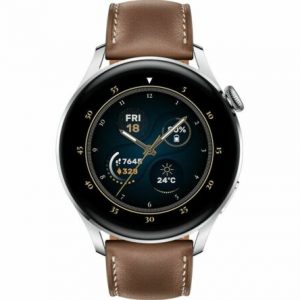 HUAWEI Watch 3 Classic – Silver & Brown 46 mm – Currys