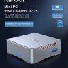 Mini PC Windows 11 Pro | Fanless Mini Computer | 8GB DDR4/128GB M.2 SATA SSD | Ιntel Celeron J4125 Processor(up to 2.7GHz) | Support 2 HDMI/VGA Port, Dual Band Wi-Fi, Bluetooth 4.2, 4K UHD