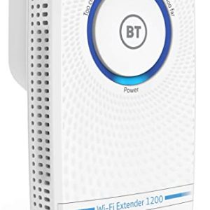 BT Wi-Fi Extender 1200 with 11ac 1200 Dual-Band Wi-Fi, White
