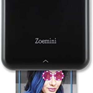 Canon Zoemini smartphone photo printer (Black) – Get instant 2×3″ sticky-backed photos from your iOS or Android device. Ink with ZINK technology
