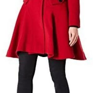De la Crème Women’s Wool & Cashmere Jacket Ladies Winter Double Breasted Flary Coat