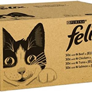 Felix Mixed Selection in Jelly Cat Food, 120 Pouches, 120 x 100g