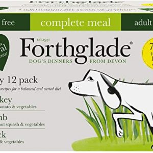 Forthglade Complete Natural Wet Dog Food – Grain Free Variety Pack (12 x 395 g) Trays – Turkey, Lamb & Duck