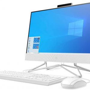 HP 22-df0032na 21.5-Inch Full HD All-in-One Desktop PC – White (Intel Core i3-10100T, 8GB RAM, 128GB SSD M2 NVMe, Intel UHD 630 Graphics, Windows 10)