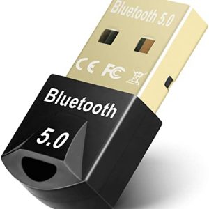 Maxuni Bluetooth 5.0 USB Dongle Adapter for PC, Bluetooth Receiver for Laptop/Desktop, Support windows 10/8/8.1/7, Low Latency Wireless