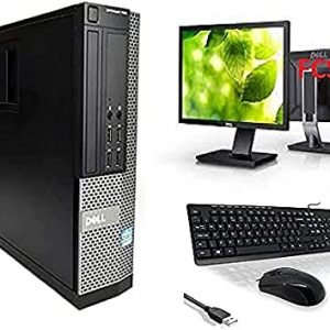 Optiplex Dell Intel i7-2600 Quad Core 16GB RAM 256GB SSD + 1TB HDD WiFi Windows 10 Desktop PC 22" FCS Computer Bundle