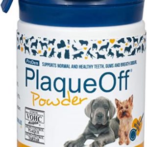ProDen PlaqueOff Powder 60 g for Small Dogs and Cats, Bad Breath, Plaque, Tartar