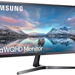Samsung S34J550WQR – LED monitor – 34.1″ – 3440 x 1440 Ultra WQHD @ 75 Hz – VA – 300 cd/mยฒ – 3000:1-4 ms – 2xHDMI, DisplayPort – dark grey/blue
