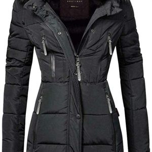 Long Parka With Fur Hood | Quilted Winter Warm Long Jackets | Hooded Puffer Jackets Oversized | Spindle Women's Maxi Long Hooded Fur Puffer