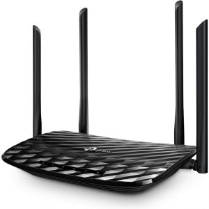 TP-Link Archer C6 AC1200 MU-MIMO Wireless Gigabit Cable Router, Wi-Fi Speed Up to 867 Mbps/5 GHz + 300 Mbps/2.4 GHz, 4 Gigabit LAN Ports, Supports…