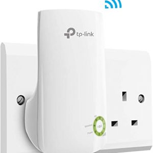 TP-Link N300 Universal Wi-Fi Range Extender, Broadband/Wi-Fi Extender, Wi-Fi Booster, Plug and Play, WPS, UK Plug (TL-WA854RE)
