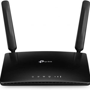 TP-Link TL-MR6400 300 Mbps 4G Mobile Wi-Fi Router, SIM Slot Unlocked, No Configuration Required, Removable External Wi-Fi Antennas, UK Plug, Black