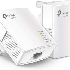 TP-Link TL-PA717 KIT 1-Port Gigabit Powerline Starter Kit, Data Transfer Speed Up to 1000 Mbps, Ideal for HD/3D/4K Video Streaming and Online…