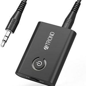 TROND Bluetooth Transmitter & Receiver, Bluetooth Adapter 5.0 for Bluetooth Speaker/Earphones/Keyboard, 2-in-1 Bluetooth Dongle, Wireless 3.5mm…