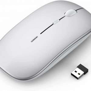 Anmck wireless silent rechargeable mouse for Laptop Computer PC,1600 DPI 3 Adjustment Levels Slim Mini Noiseless Cordless Mouse,10m Remote Range…