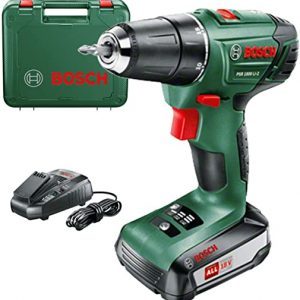 Bosch PSR 1800 LI-2 Cordless Drill Driver with 18 V Lithium-Ion Battery